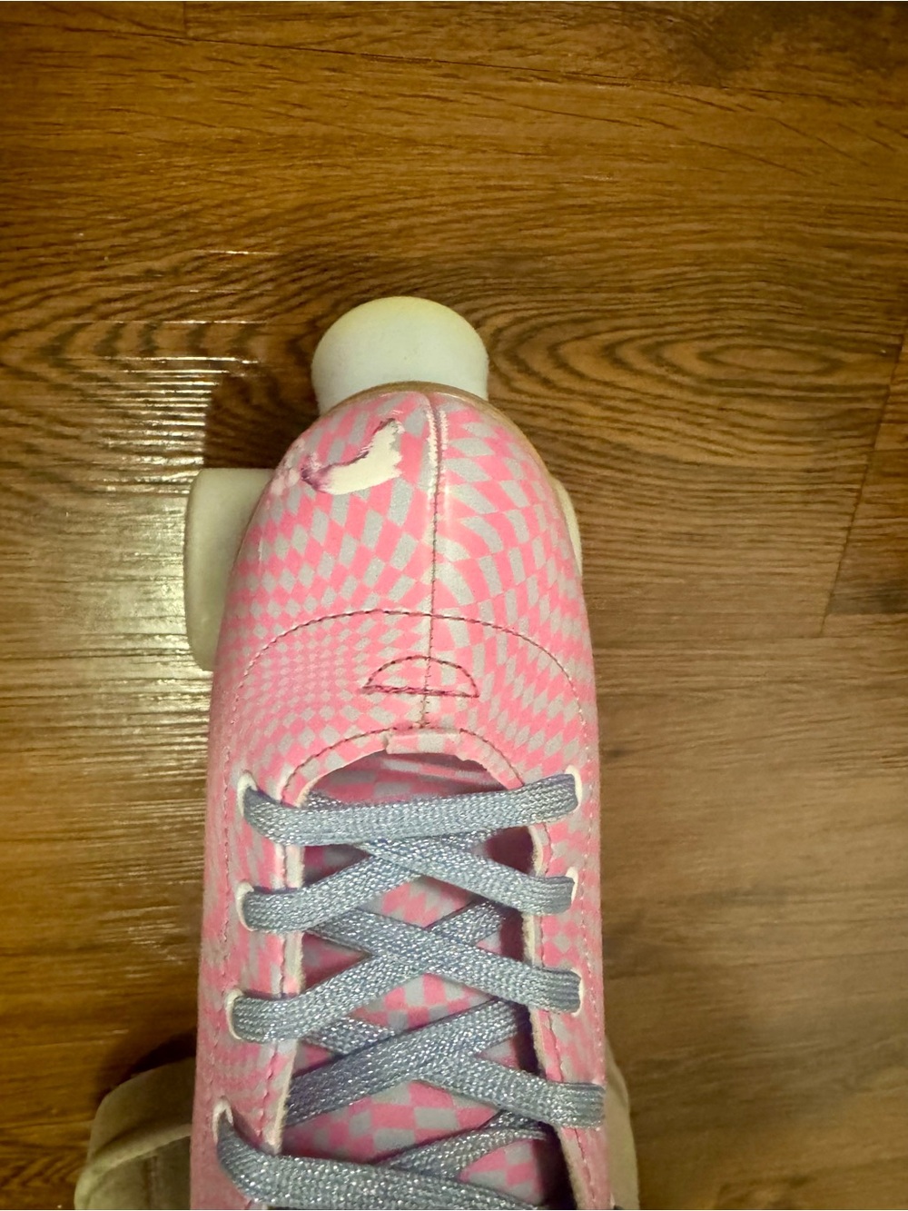 Impala Pink Checkerboard Women's Quad Roller Skates - Picture 5 of 7